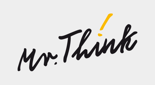 Mr. Think logotipo animado