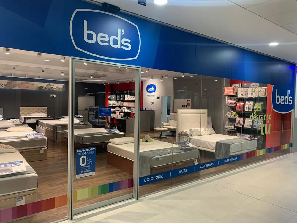 bed's branding cartelería tiendas