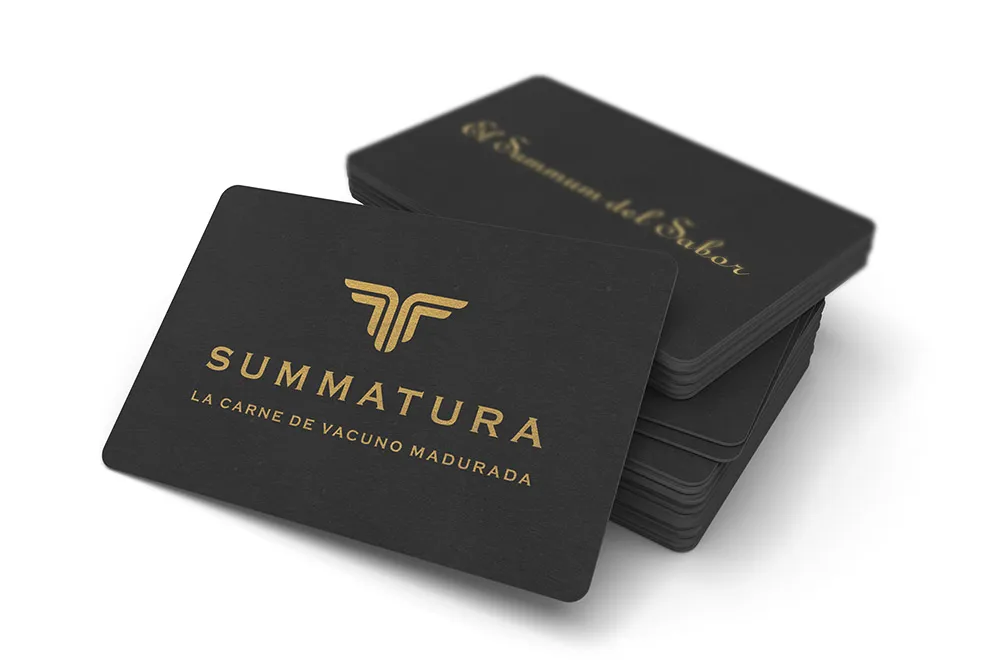 SUMMATURA branding mockup tarjetas de visita